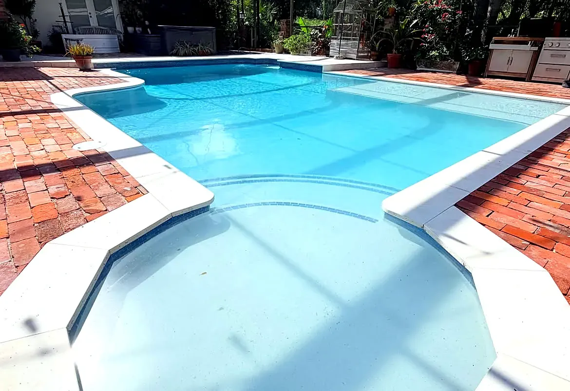 Re-decking and waterline tile refresh